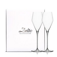 잘토 샴페인 잔 2p + 선물박스 + 쇼핑백 세트, 220ml, 1세트