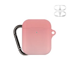 Mercury 漸層設計鑰匙圈 AirPods 保護殼 + 防鐵粉貼紙, 單一商品, 漸層01
