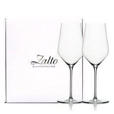 잘토 화이트 와인잔 2p + 선물박스 + 쇼핑백 세트, 400ml, 1세트