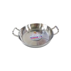 HOGASTORY 電磁爐適用雙耳304不鏽鋼煎鍋, 24厘米, 1個