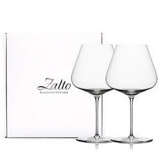 잘토 버건디 와인잔 2p + 선물박스 + 쇼핑백 세트, 960ml, 1세트