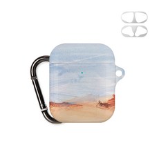 Mercury 油畫設計鑰匙圈 AirPods 保護殼 + 防鐵粉貼紙, 單一商品, 油畫05