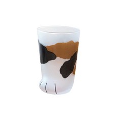ADERIA Coconeco可愛貓掌肉球玻璃杯 300ml, 三花貓, 1個