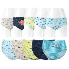 OMAR SHARIF OMKIDS 男童棉質三角內褲 10 件套