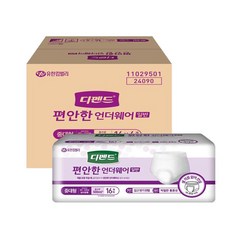 Depend 利清爽 舒適的內褲成人尿布 一般 中大號, 16入, 4個, 中到大