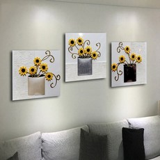 方形皮革相框3件組 4973-1 7, 混合色