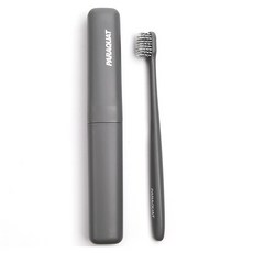 Lanifit 柔軟便攜式牙刷 + 牙刷盒套組 灰色, 1套