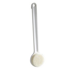 HK Trading粉彩身體沐浴刷+牙刷架, 白色的, 1個, 1件