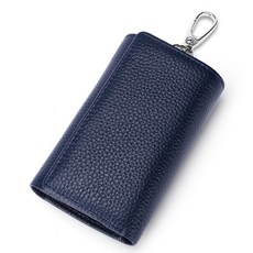 콩 KWORKS 고급스러운 지갑 겸용 키케이스, 네이비