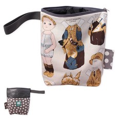 CUTE ECO 復古Logo紙娃娃印花袋+收納袋, 派對褲裝款