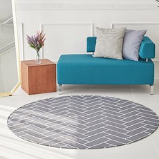 initium 人字紋防水圓形地墊