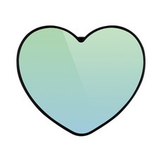 구스페리 머큐리 하트톡 휴대폰 거치대, 그라데이션 그린 + 블루, 1개