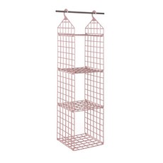 Klivinghome豆子多功能折疊式櫃子掛勾 3層, 粉色的, 1個