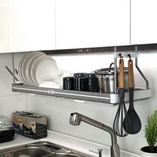 DAIJIN ARTWIRE 高級800碗盤瀝水架, 白色, 1個