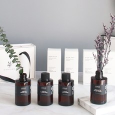 MORIANN Pino Diffuser No.4 4款+保鮮2款+購物袋套組, 巴黎與粉霜、麂皮與洗衣麝香、愛與白花、佛手柑與橙花, 1組