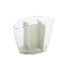 J Life 分格透明餐具筒, 綠色