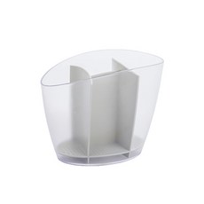 J Life 分格透明餐具筒, 灰色