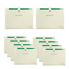 morning glory 8格分類簡易文件風琴夾 4200, 象牙白, 10個