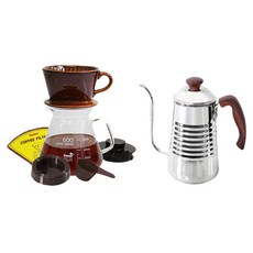 Comac 咖啡冰滴壺 KW1 700ml+磁性咖啡滴頭 DN4 600ml, 混色, 1組