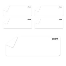 GTGEAR 萬用無數字鍵盤保護膜, 無數字鍵款, 5個, 白色 + 黑色(logo)