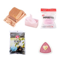 RLove house Spam Triangle Gimbap 午餐盒 6件套, 粉色的, 1套