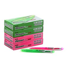 JAVAPEN Powerline 螢光筆系列 經典款 粉紅色 24入 + 淺綠色 24入 套組, 粉紅色, 淺綠色, 48件