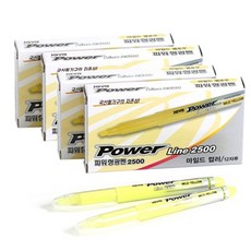 JAVAPEN Power Line 淡色螢光筆系列, 黃色, 48個