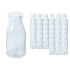 GAIN global 牛奶玻璃瓶+PE蓋, 40組, 200ml