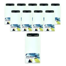 Donggi Office Foamex 簡易板夾, 白色, 10個