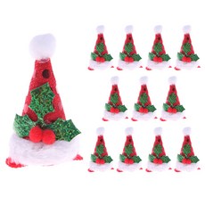 PARTY 09 亮片圓錐帽髮夾, 紅色, 12個