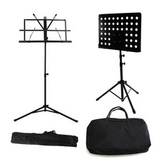 便攜式譜架+專業譜架+包, 黑色