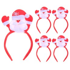 PARTY 09 聖誕老人娃娃髮箍, 混和顏色, 5個