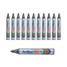 Artline 油性麥克筆 EK-107, 黑色, 12個