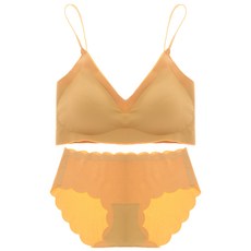 GLAM GONGGAM Urban 無縫無鋼圈裸感上衣式內衣內褲套組