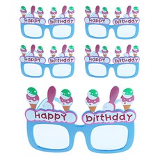 LivingDA 冰淇淋生日眼鏡, 藍色, 5個