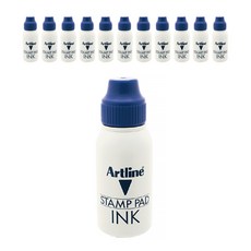 Artline 印章墨水 50ml ESA-2N, 藍色, 12個
