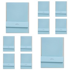 Hallmark 彩色信紙套組, 藍色, 10個
