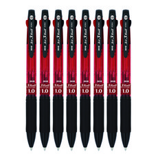 JavaPen Jet 3-ball Multi-Pen 1.0mm, 紅色的, 8個