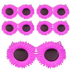 Party09 向日葵眼鏡, 粉紅色, 5個