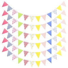 Party09 SWAG 圖案掛旗組, 粉紅色, 藍色, 混合