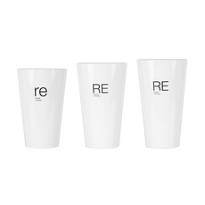 TEASCAFE 不透明塑料杯RE系列3件套, 1組, 3入