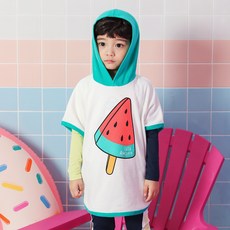 Lala Amang 童款西瓜印花披肩沙灘巾