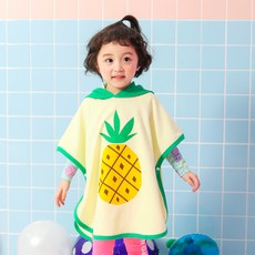 Lala Amang 童款鳳梨印花披肩沙灘巾