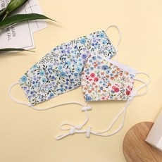 兒童涼感印花掛繩口罩 2入