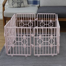 一格即成 塑膠圍欄 8入, 粉紅色