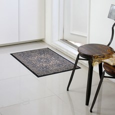 sina&somo 玄關橡膠止滑腳踏墊, 灰米色