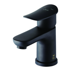 DOOJIN 幸運一孔洗臉盆龍頭真黑DL105A-RB, 1個