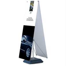 케이배너 포인트 실외용 배너거치대 양면, 혼합색상, 1개