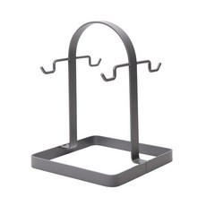 Monoframe鋼材馬克杯4個掛勾, 灰色, 1個