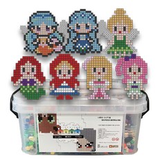 Brick World 敲敲樂 大容量彩色奈米積木 All-in-one 第2彈 公主精靈組合包 + 7款基本圖案 + 7款附加圖案套組, 混合色